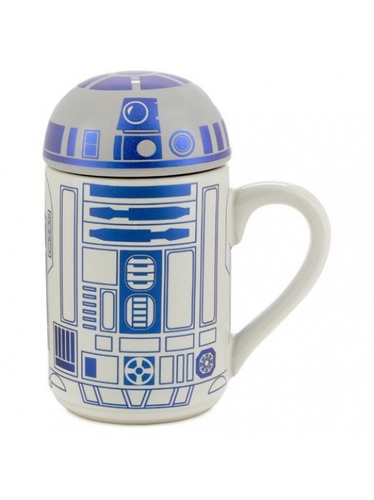 Star Wars R2D2 Design Metallic Coffee Mug and Can Cooler Set Man
